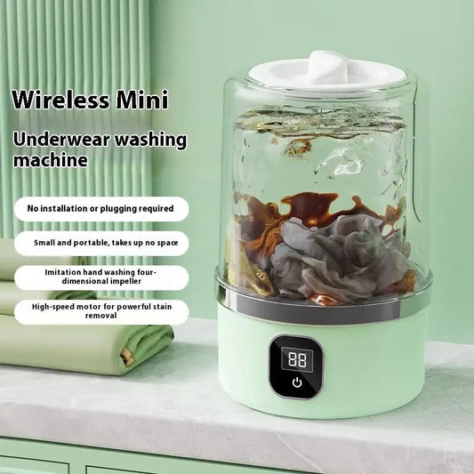 Portable Mini Washing Machine Small Laundry Washer for Travel Dorms Apartments