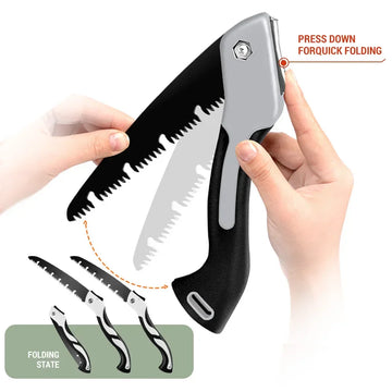 AIRAJ Folding Saw Sharp Multi Purpose Hand Saw for Wood and Garden